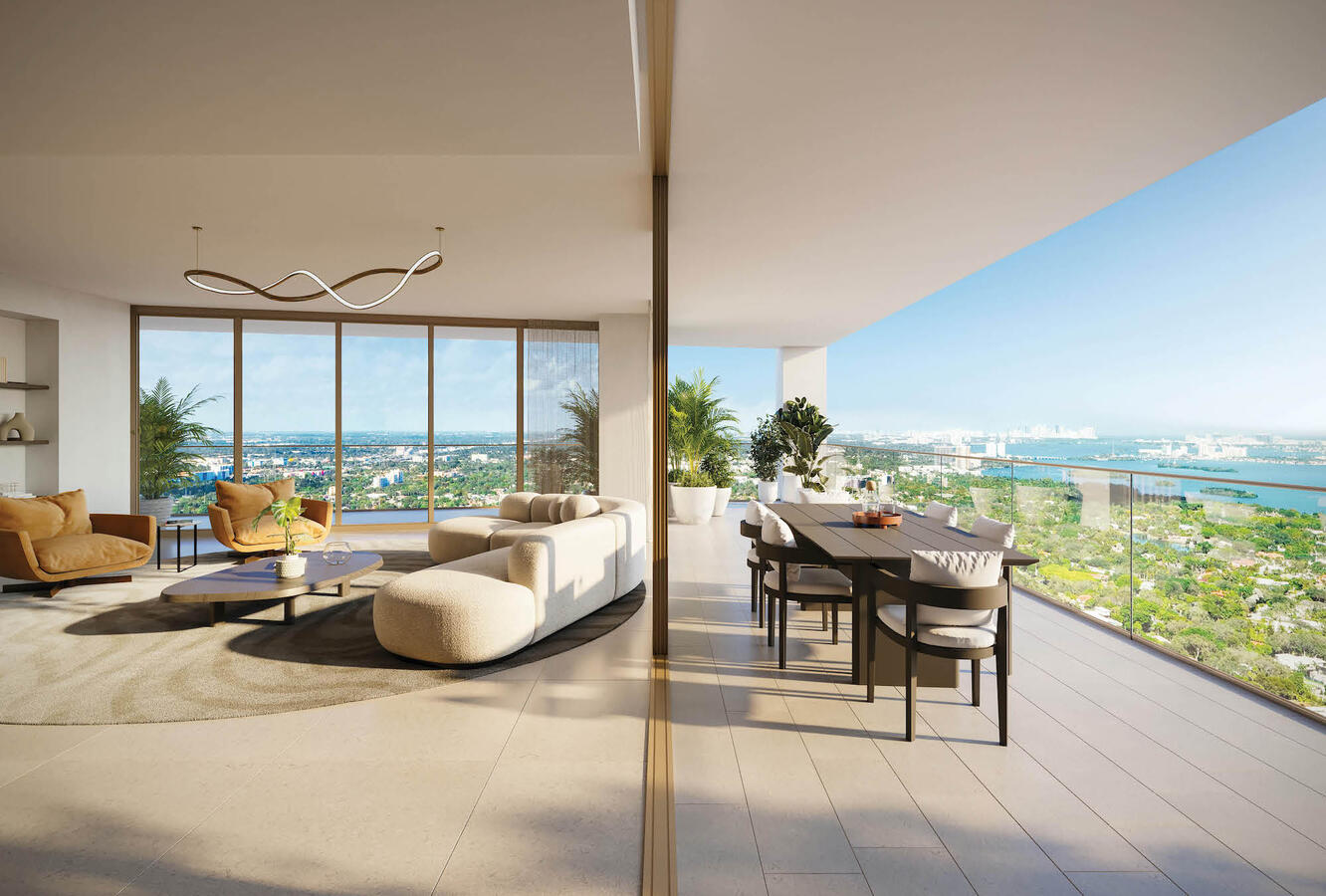 Living room and terrace Living room and terrace