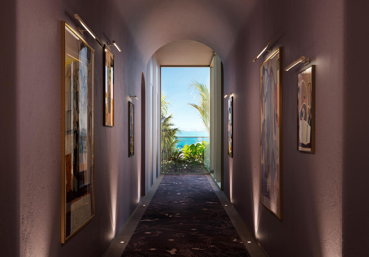 Hallway with amazing views Hallway with amazing views